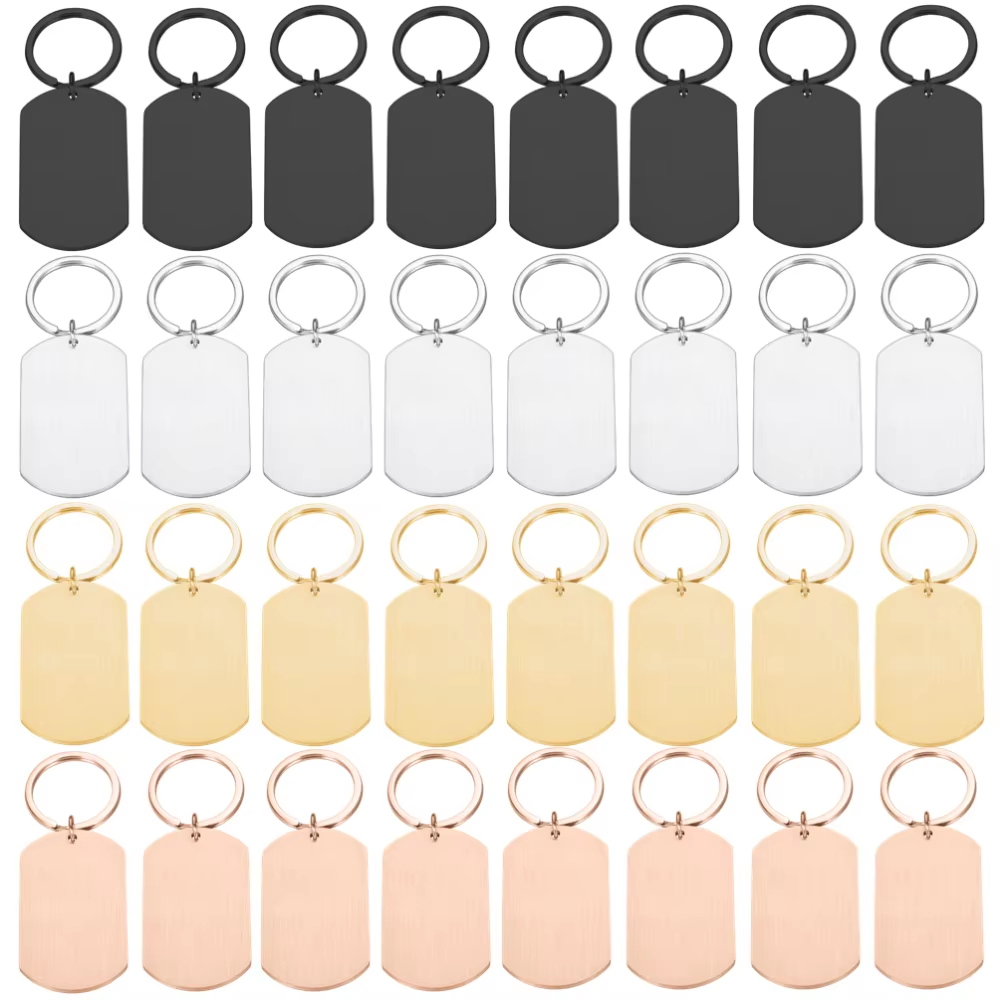Industrial Laser Gun - 10PCS Custom Metal Tag Keychain Laser