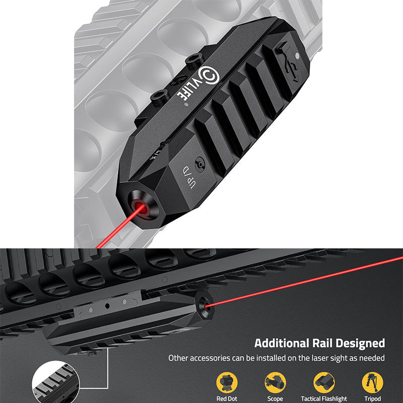 Industrial Laser Gun - CVLIFE Low Profile Laser Sight for