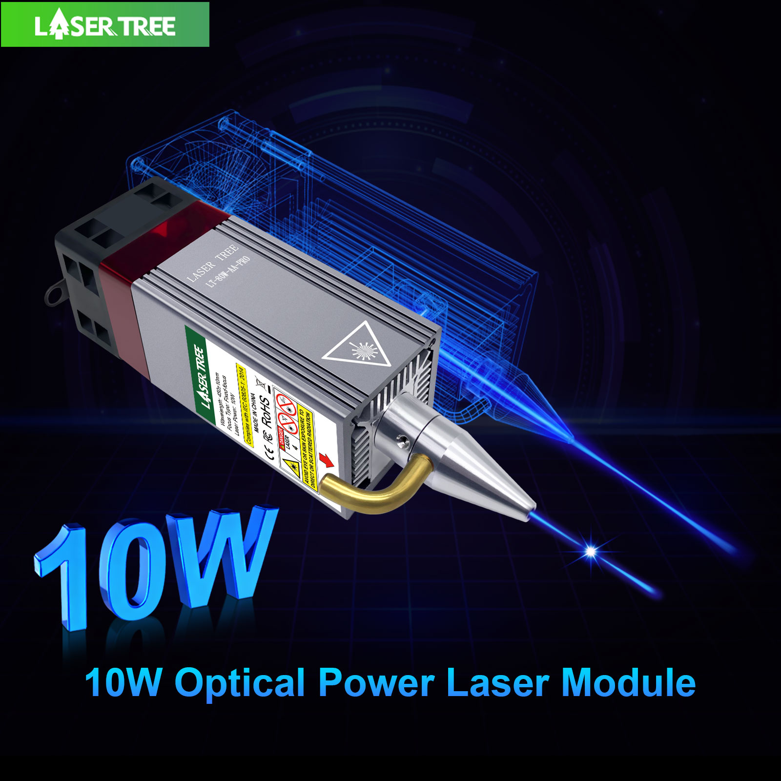 Metal Laser Cutter Head - LASER Cây 40W 80W Laser Module