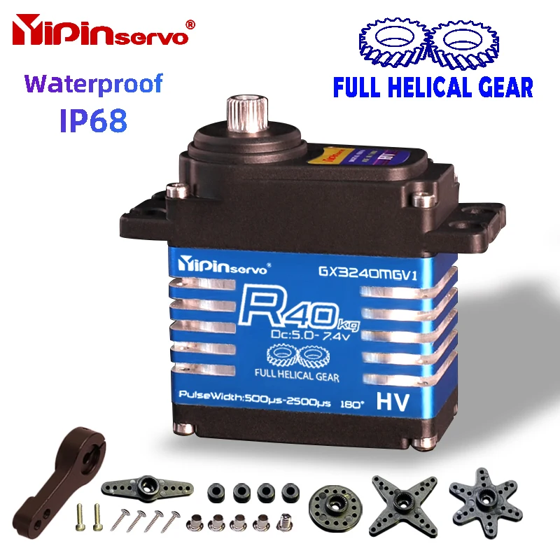 Servo Motor Cnc - Waterproof IP68 RC Servo 40kg All