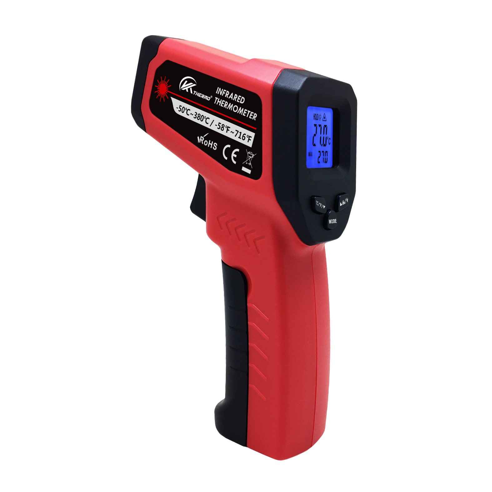 Industrial Laser Gun - LCD Industrial Electronic Thermometer NonContact -50~600°C