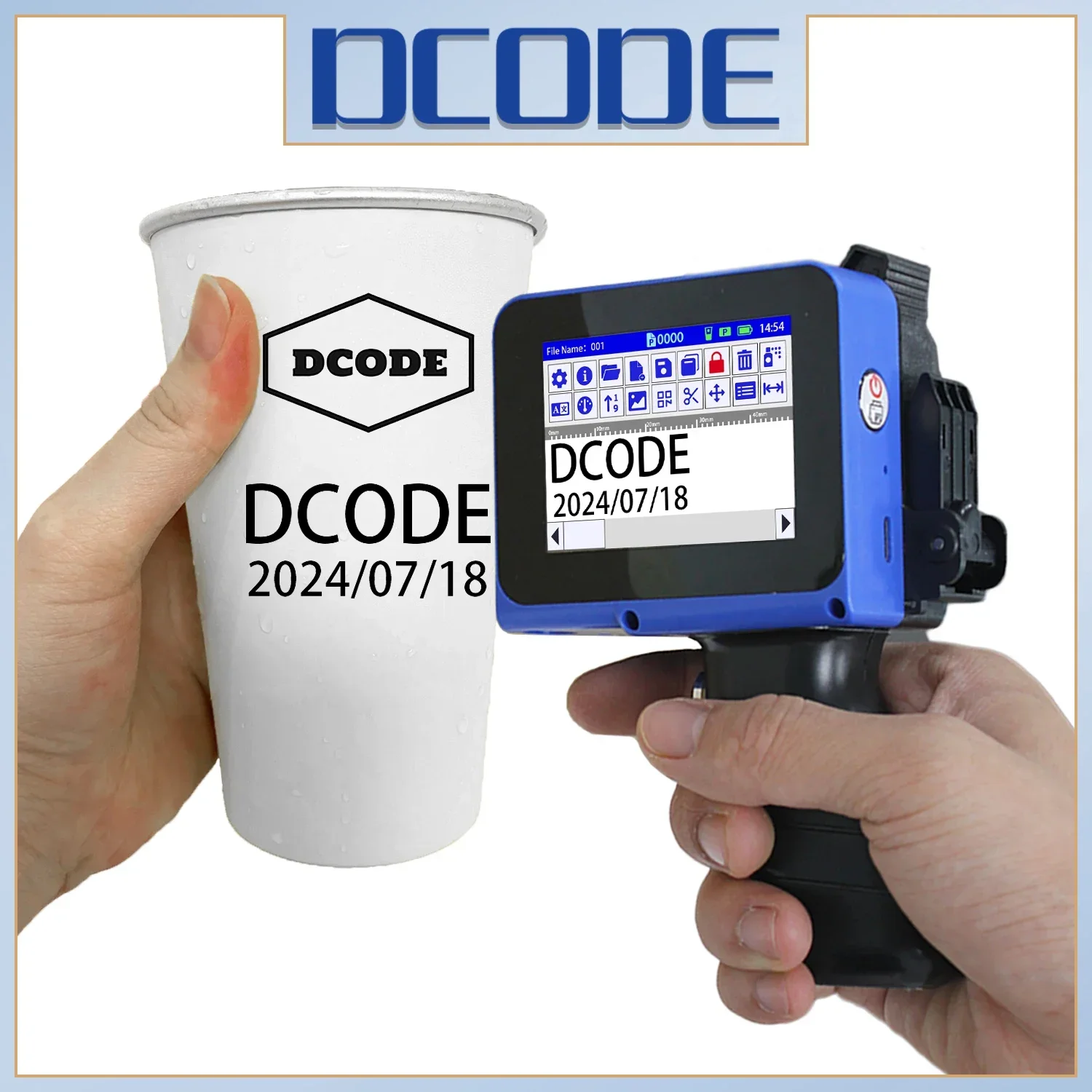 DCODE DC12 Portable Mini Split - đánh giá và giá Industrial Laser Printing Machine