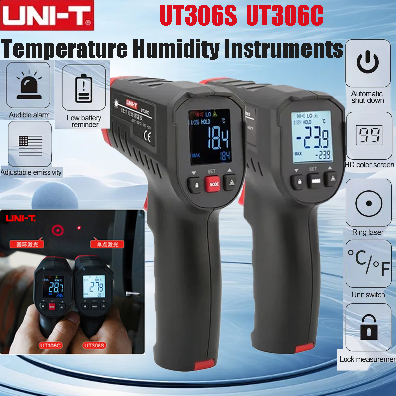 UNI-T UT306S UT306C Digital Th - đánh giá và giá Industrial Laser Temperature Gun