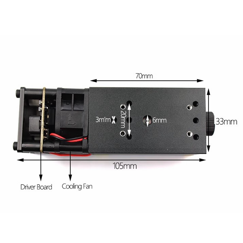 405nm ~ 850nm Focusable Head R - đánh giá và giá Diode Laser Module