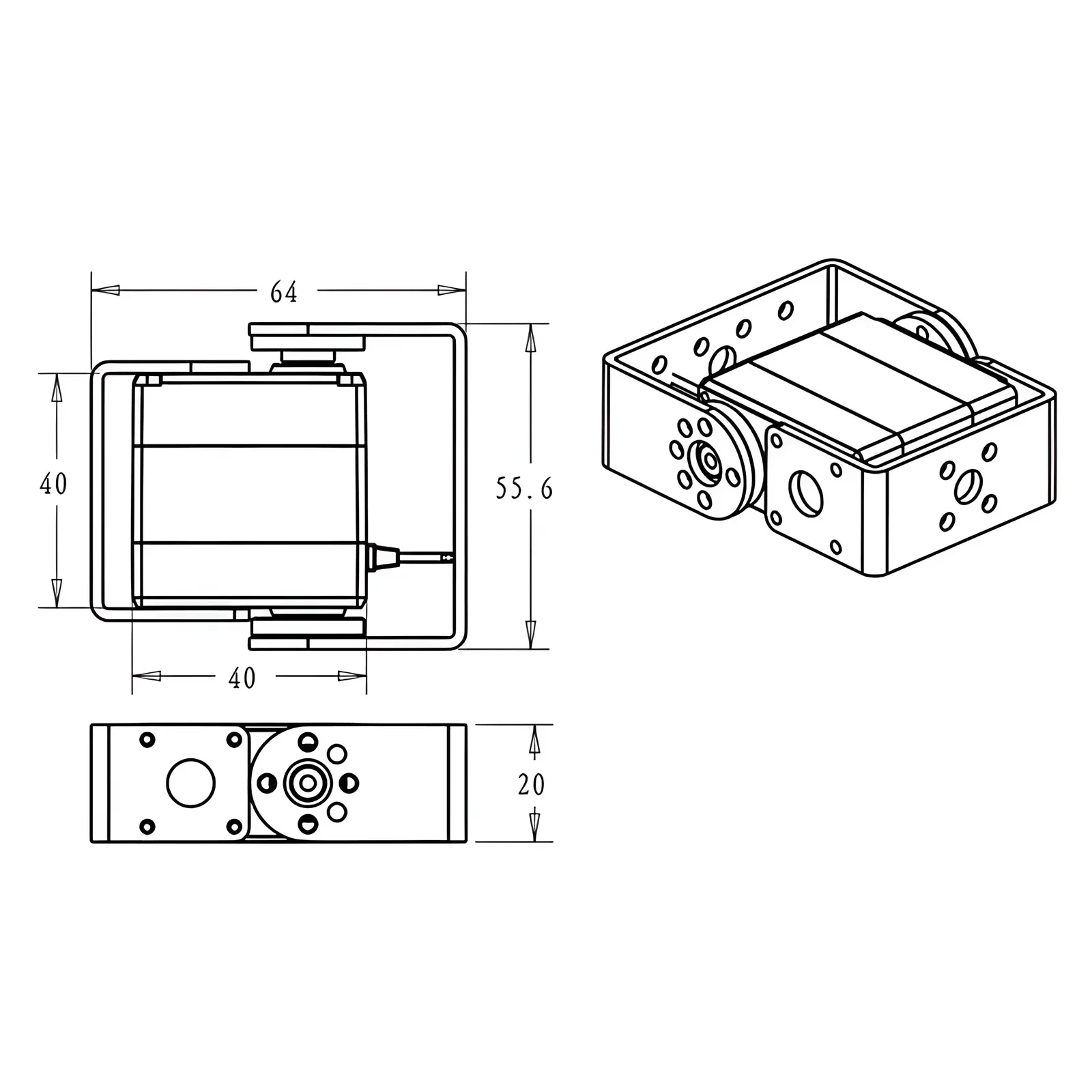 4PCS RDS3245 Waterproof 45KG D - đánh giá và giá Servo Motor Cnc