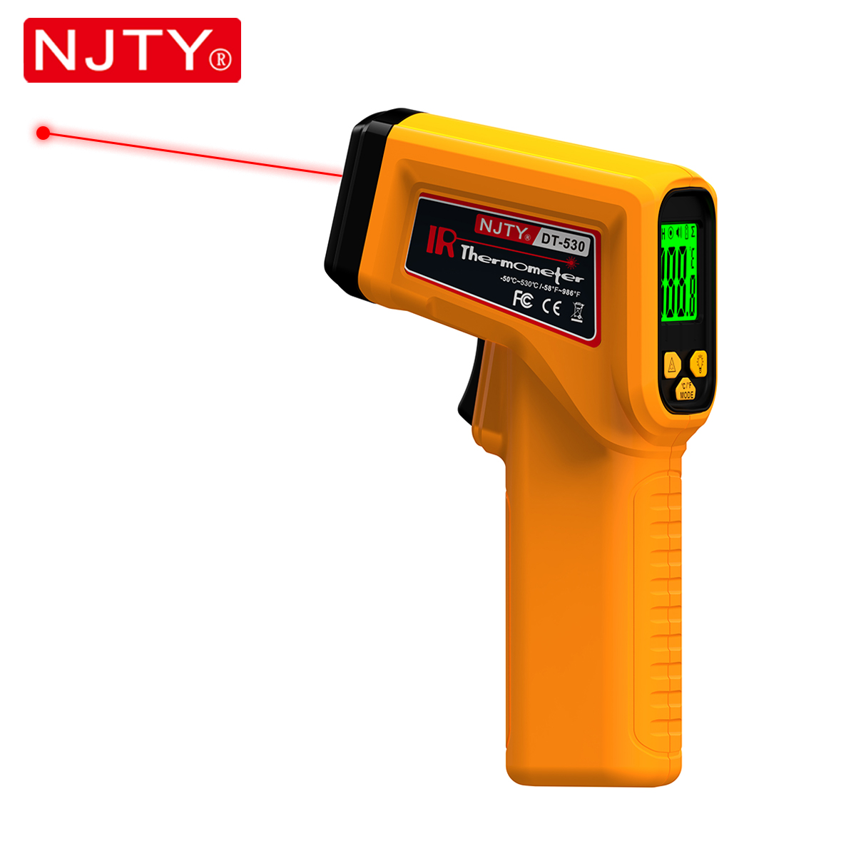 NJTY Infrared Thermometer Lase - đánh giá và giá Industrial Laser Temperature Gun