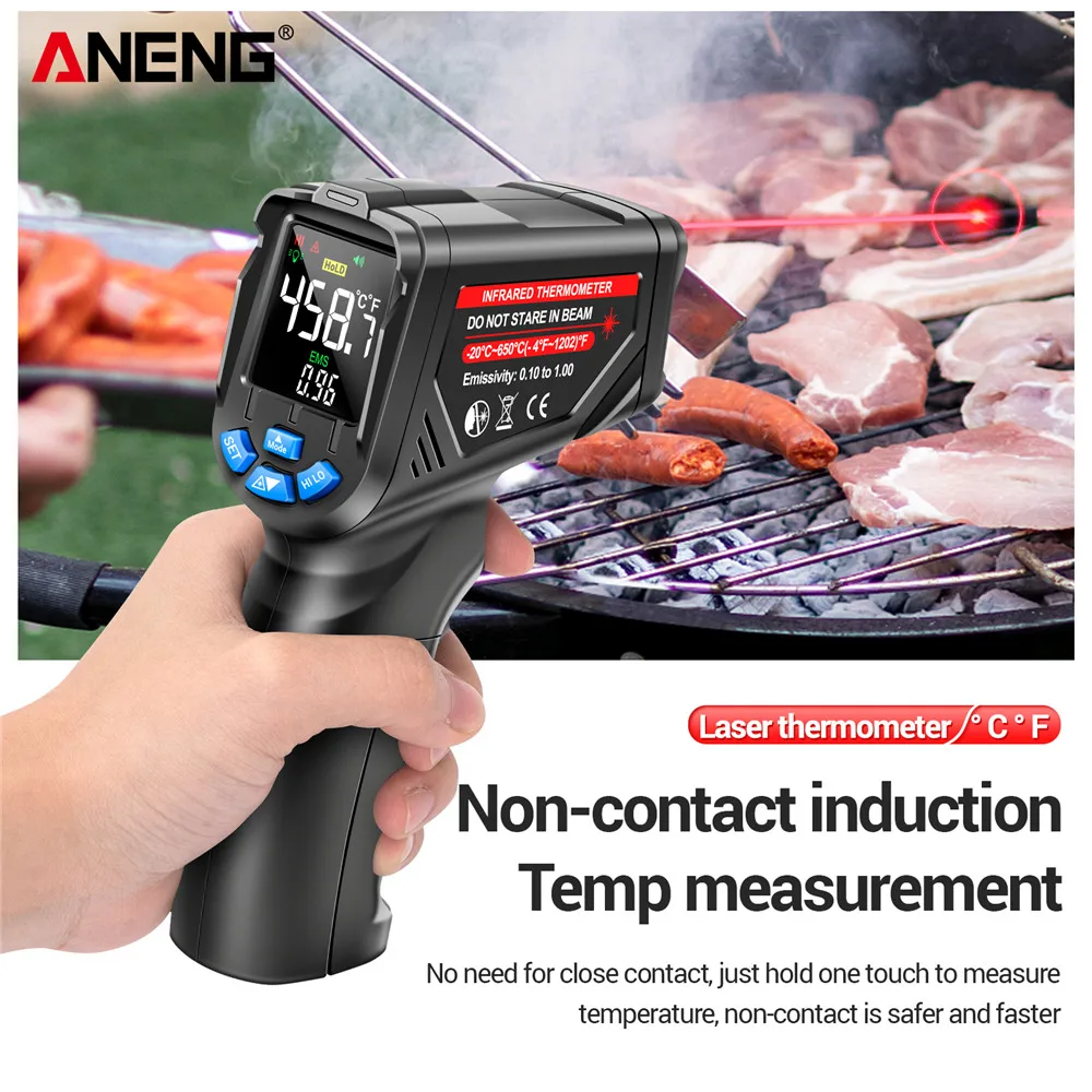 Infrared Thermometer Digital N - đánh giá và giá Industrial Laser Temperature Gun