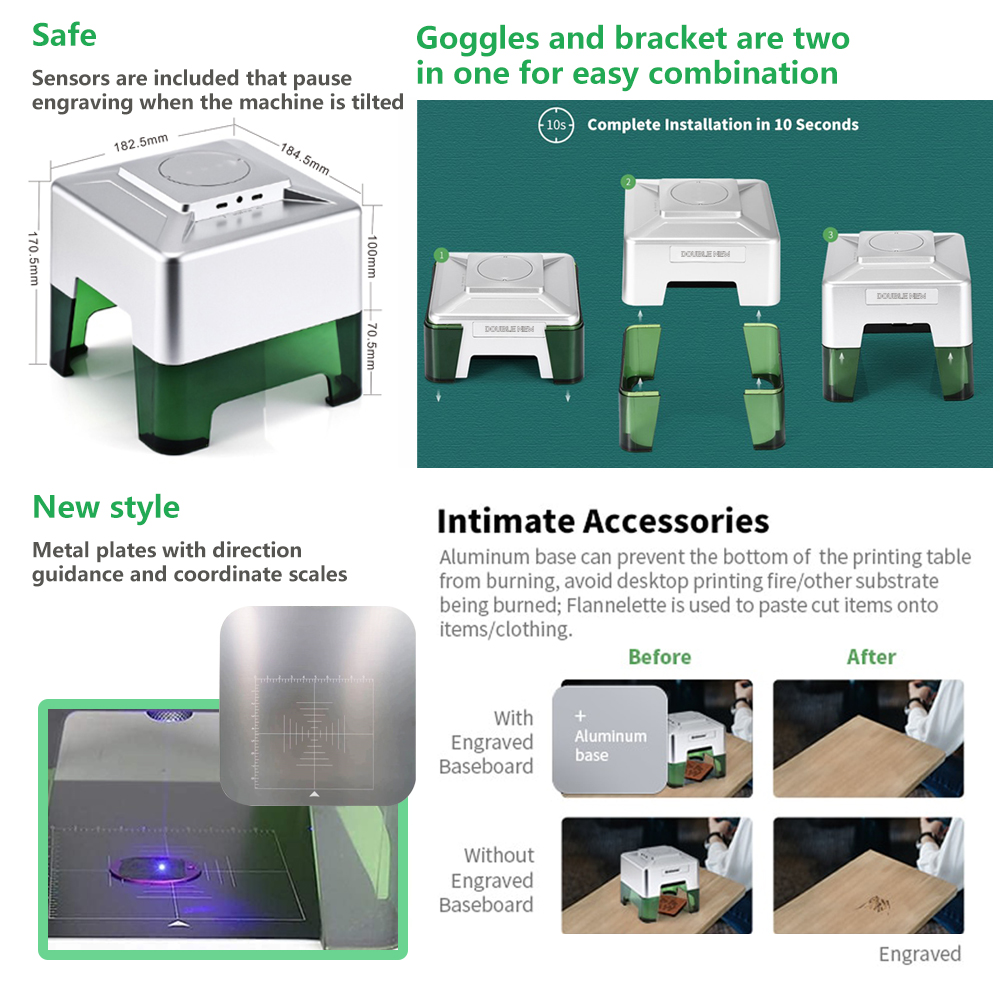 3W Mini Laser Engraver Portabl - đánh giá và giá Industrial Laser Printing Machine