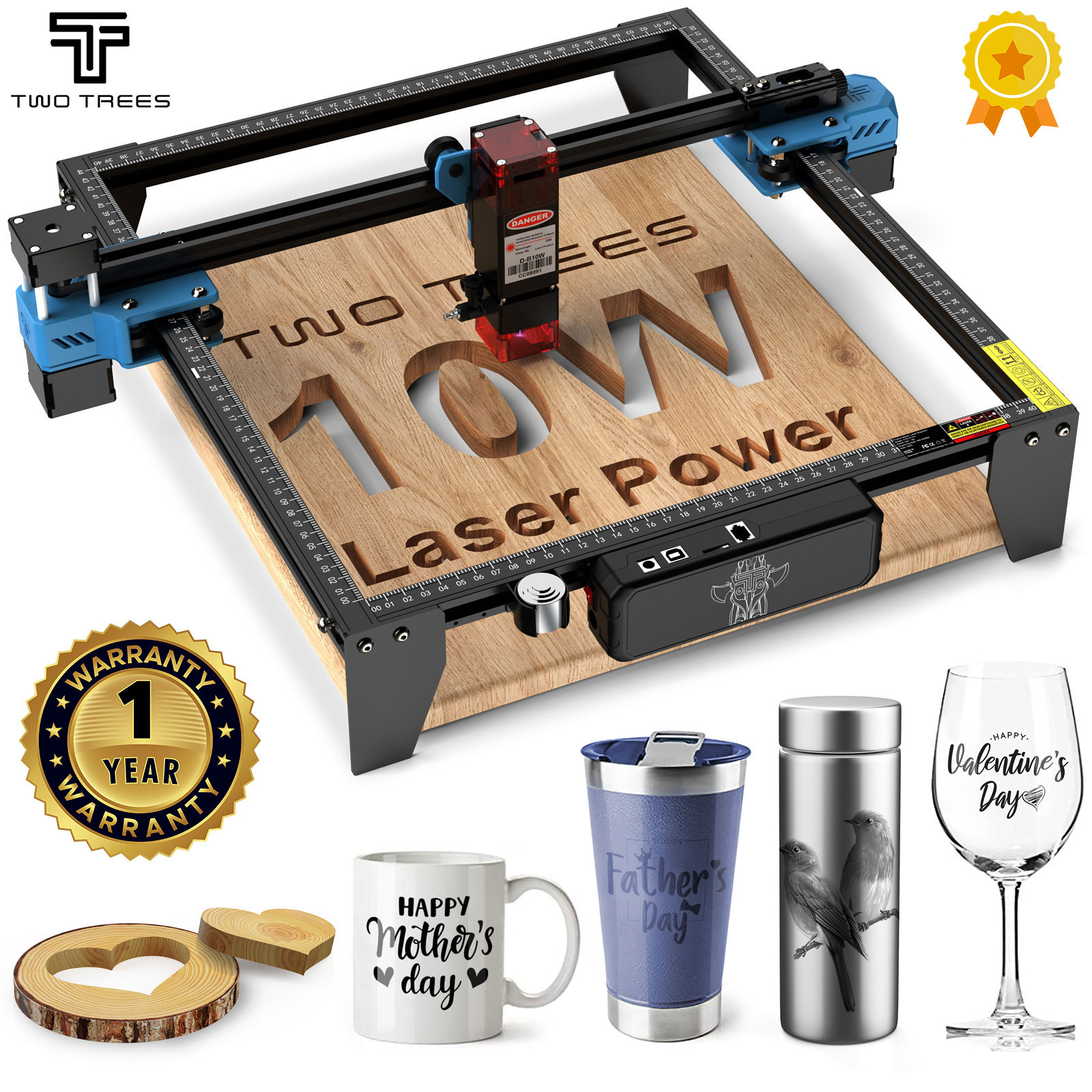TwoTrees TTS-10 Pro 80W Laser  - đánh giá và giá Industrial Laser Printing Machine