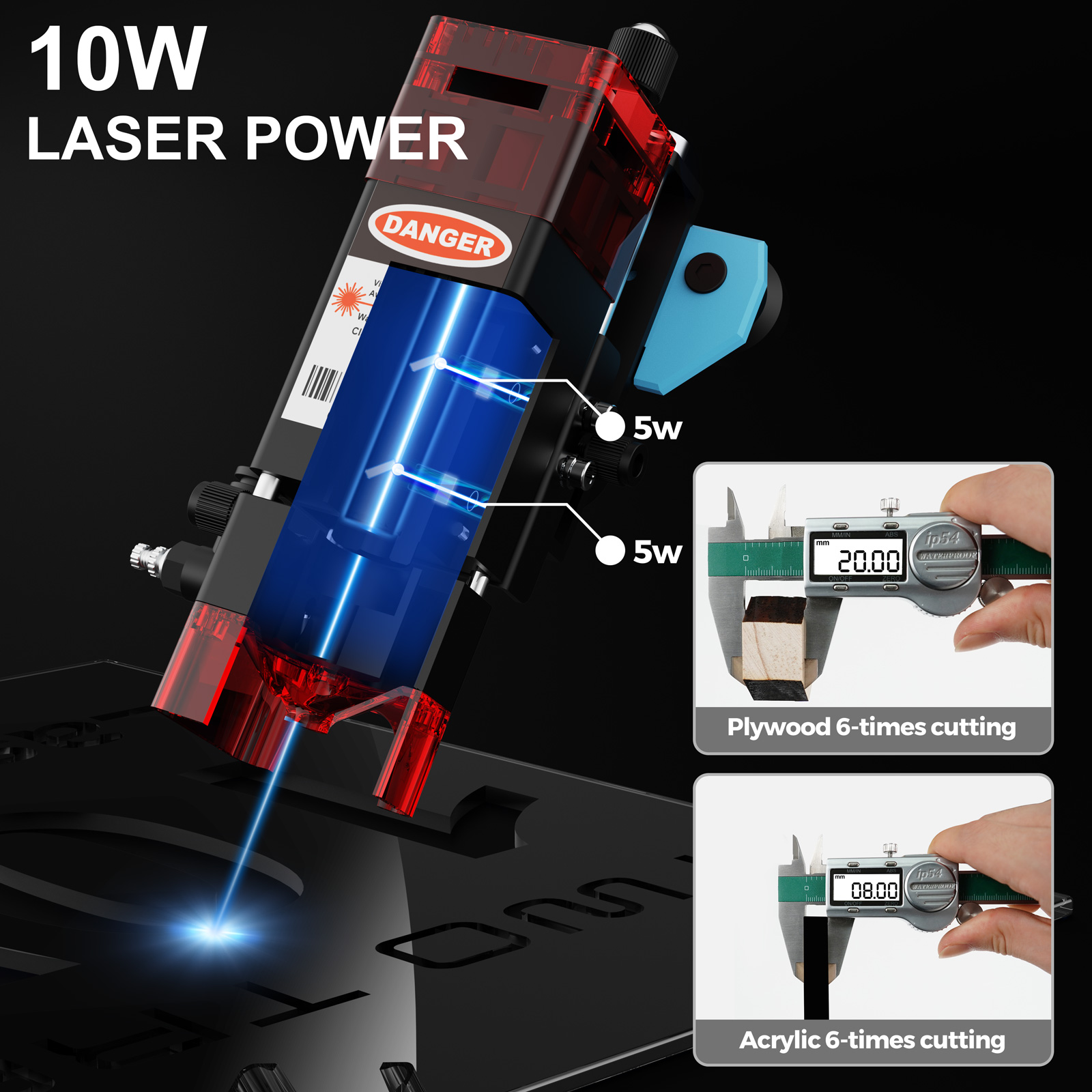 TwoTrees TTS-10 Pro 80W Laser  - đánh giá và giá Industrial Laser Printing Machine