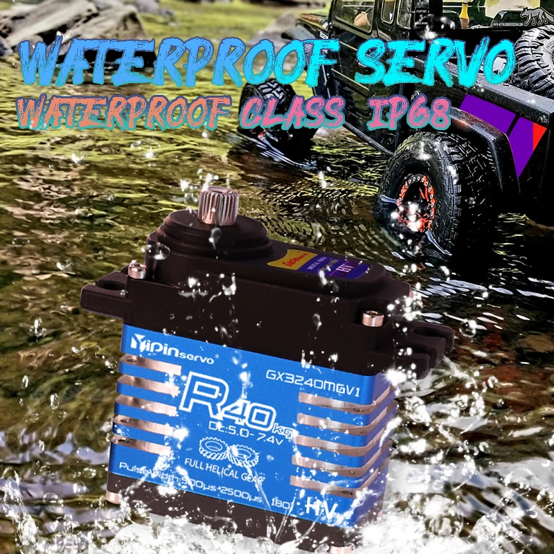 Waterproof IP68 RC Servo 40kg  - đánh giá và giá Servo Motor Cnc