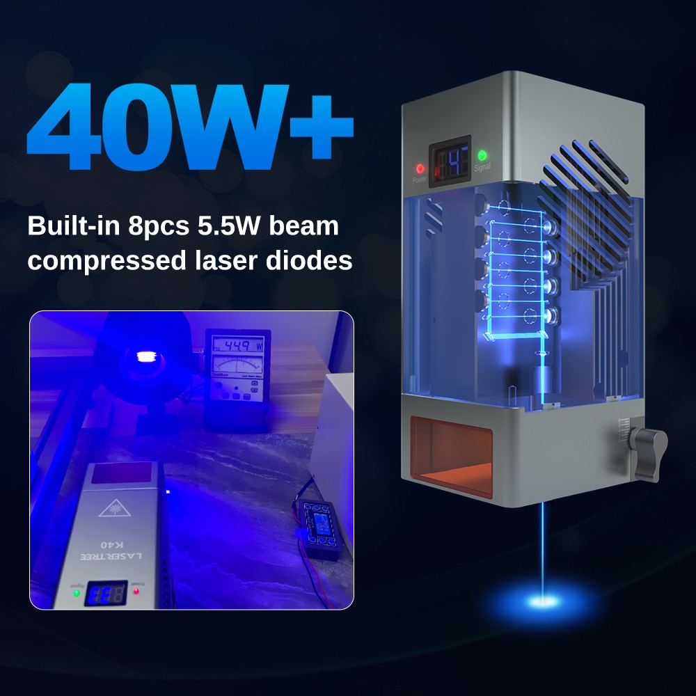 K40 44w high optical power 450 - đánh giá và giá Diode Laser Module