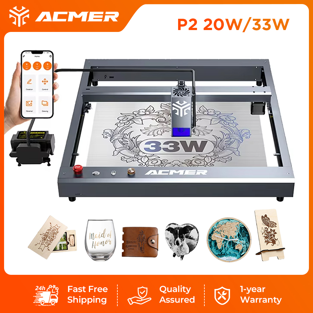 ACMER P2 33W Laser Engraver an - đánh giá và giá Industrial Laser Engraver