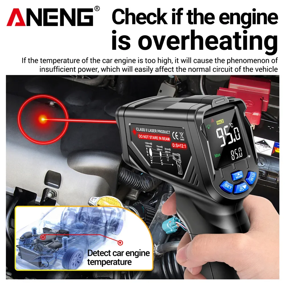 ANENG TH06 Infrared Laser Ther - đánh giá và giá Industrial Laser Temperature Gun