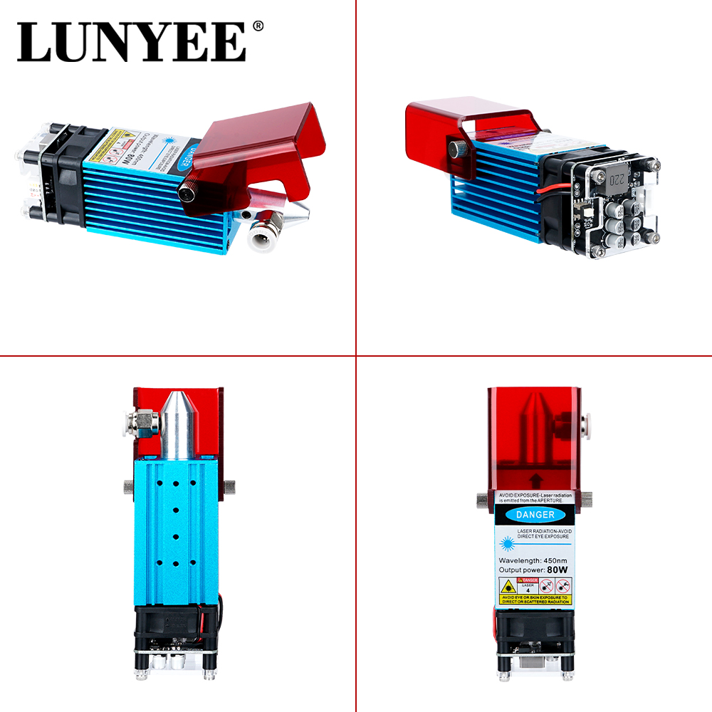 LUNYEE Laser Module 80W 40W Wi - đánh giá và giá Metal Laser Cutter Head