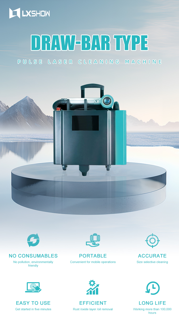 DRAW-BAR-TYPE MOPA Pulse Laser - đánh giá và giá Portable Laser Rust Removal