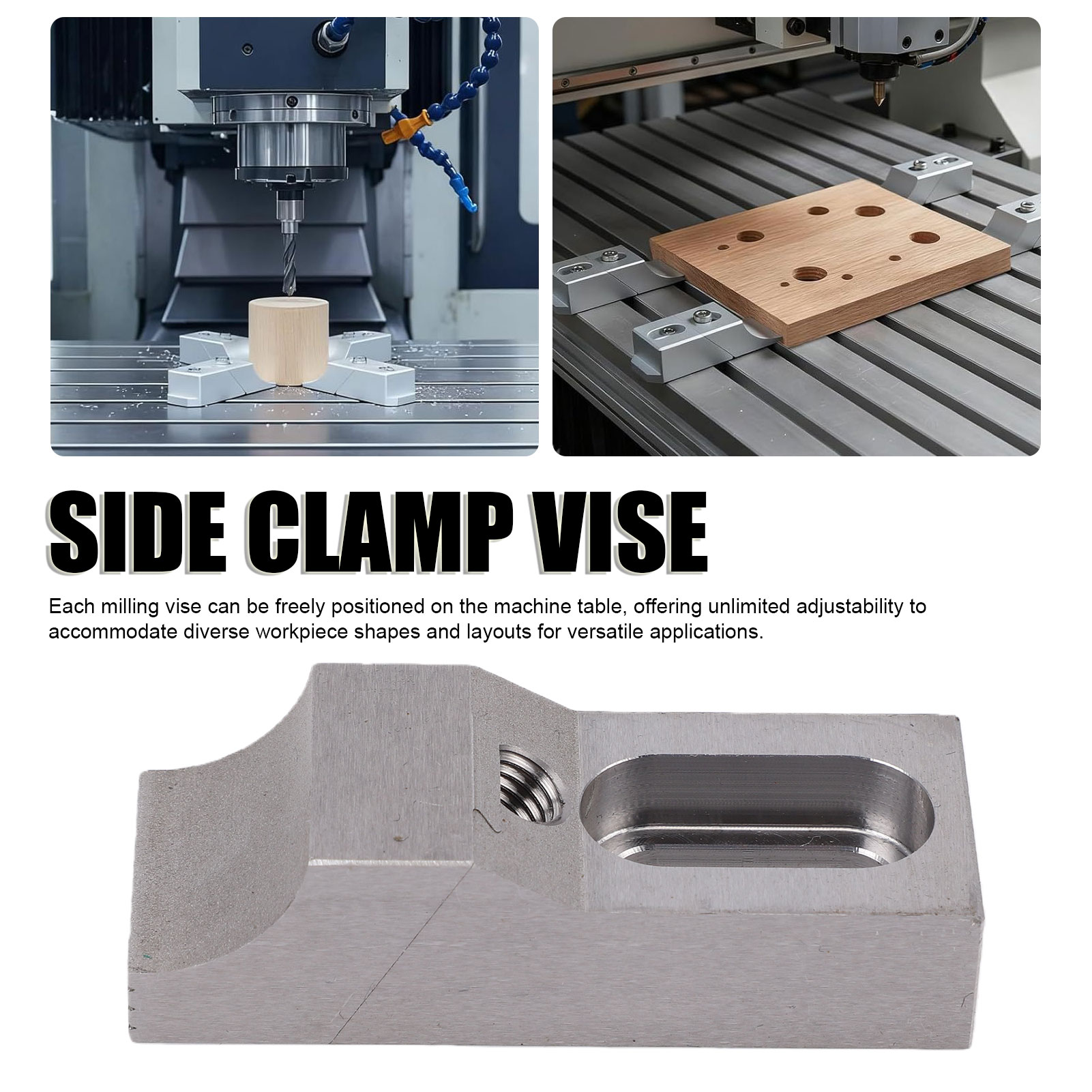 2PCS Side Clamp Vise S136H Mol - đánh giá và giá Cnc Milling Machine