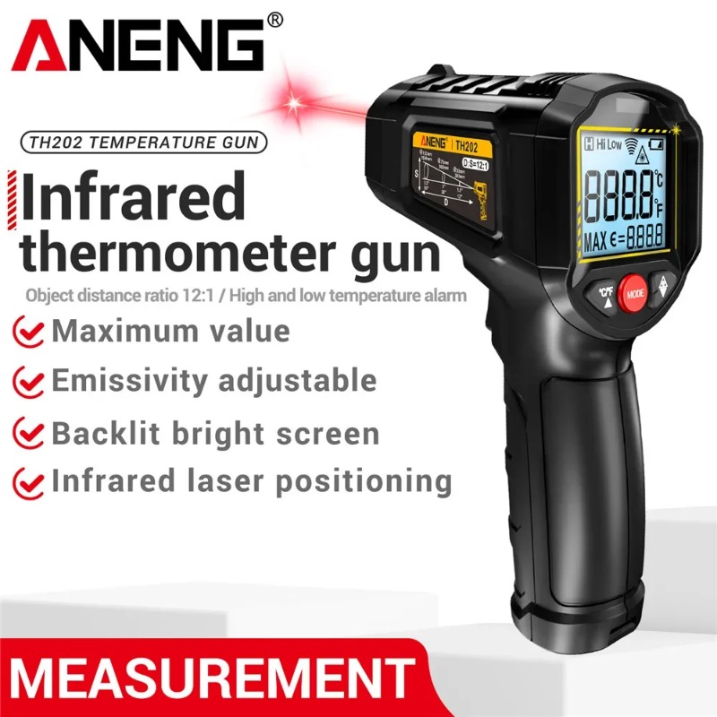ANENG TH202 Industrial Handhel - đánh giá và giá Industrial Laser Temperature Gun