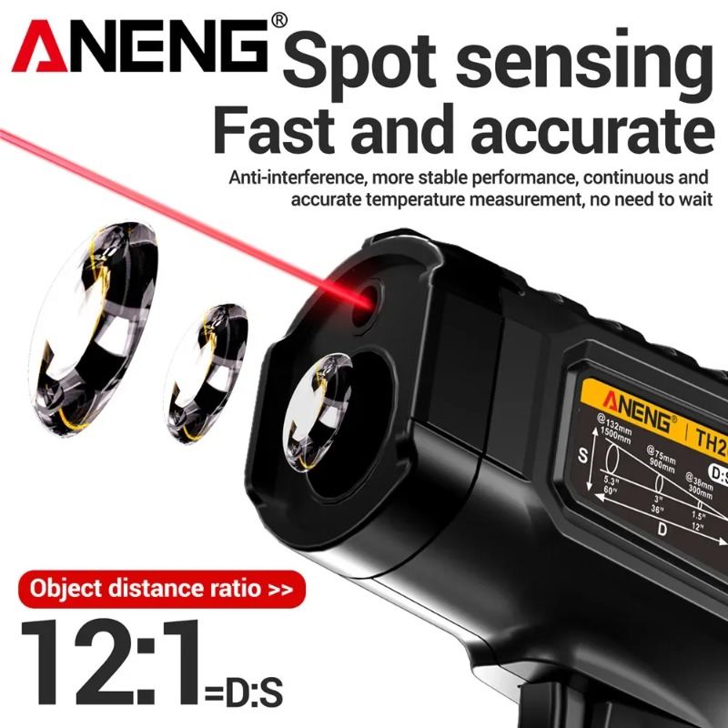ANENG TH202 Industrial Handhel - đánh giá và giá Industrial Laser Temperature Gun