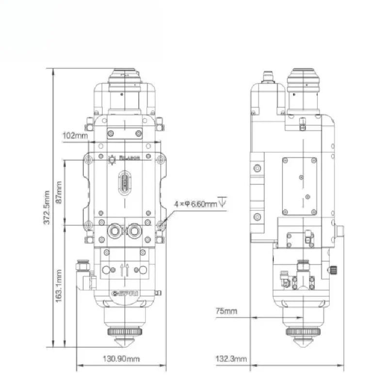 Hot 8KW 8000W LCM08B Intellige - đánh giá và giá Metal Laser Cutter Head