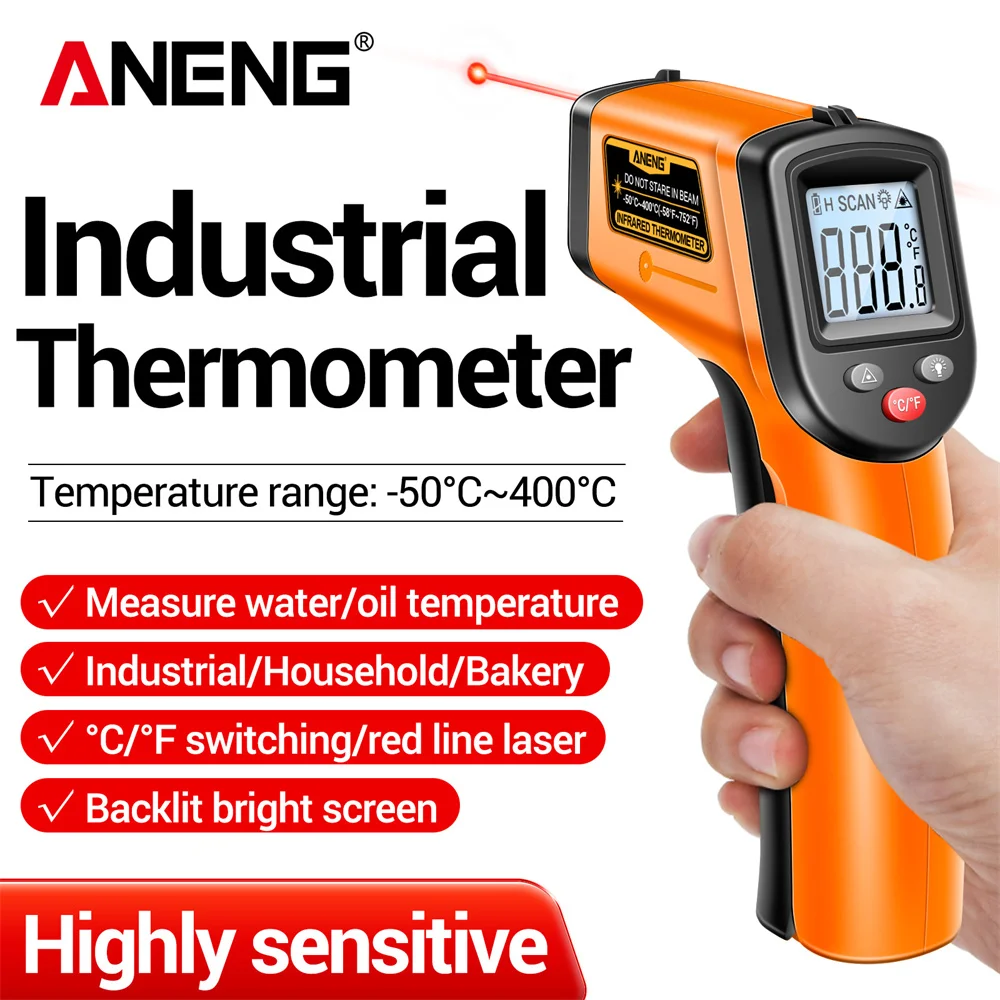 ANENG TH201 Infrared Thermomet - đánh giá và giá Industrial Laser Temperature Gun
