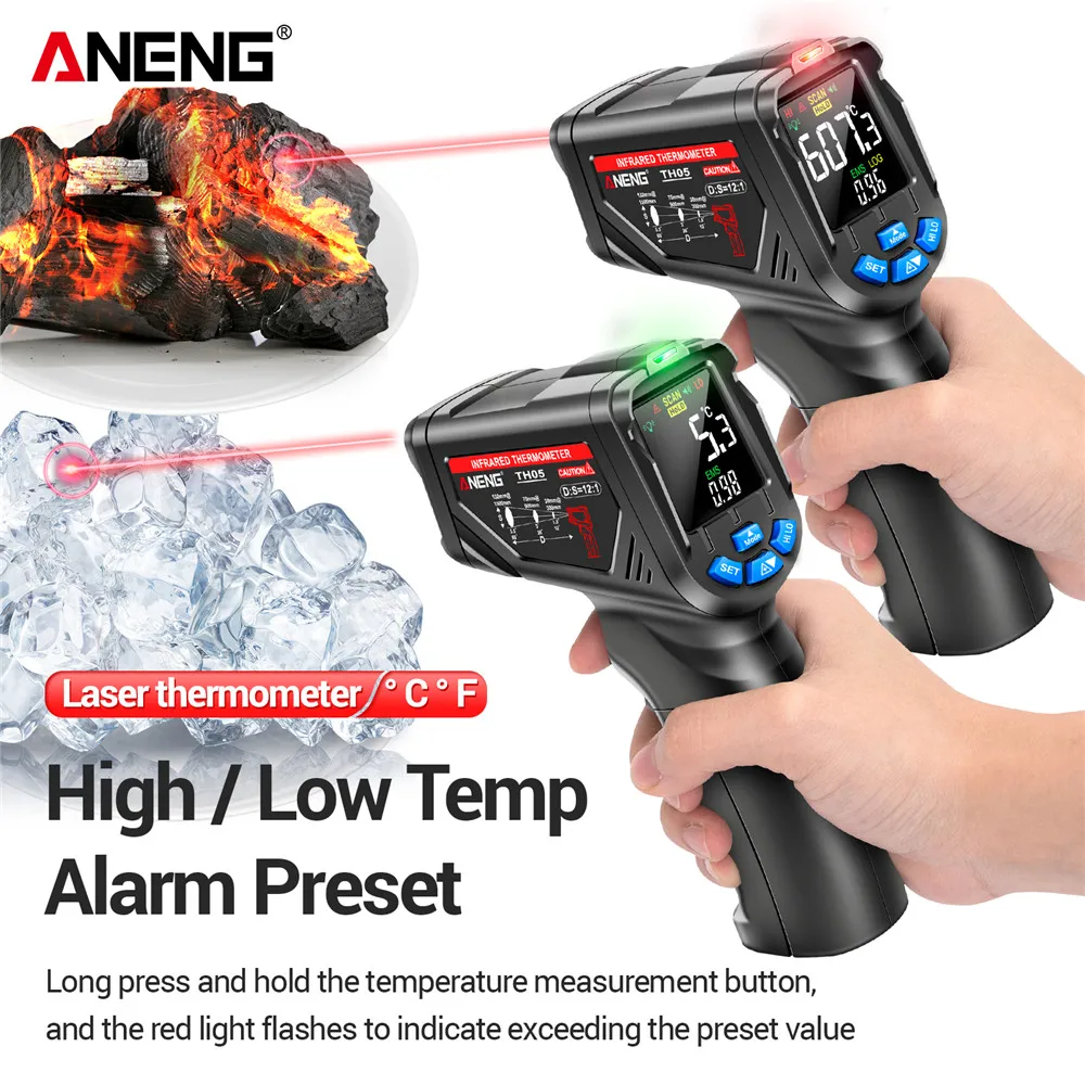 Infrared Thermometer Digital N - đánh giá và giá Industrial Laser Temperature Gun