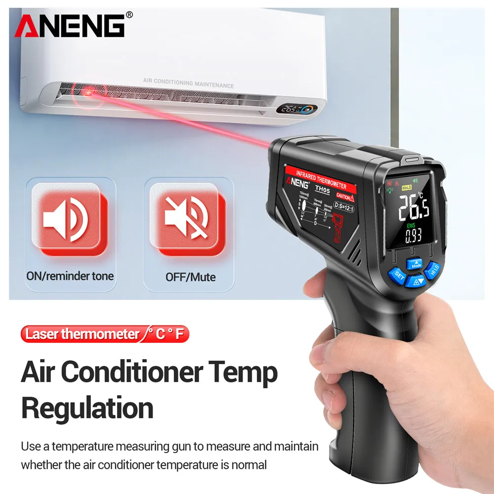 Infrared Thermometer Digital N - đánh giá và giá Industrial Laser Temperature Gun