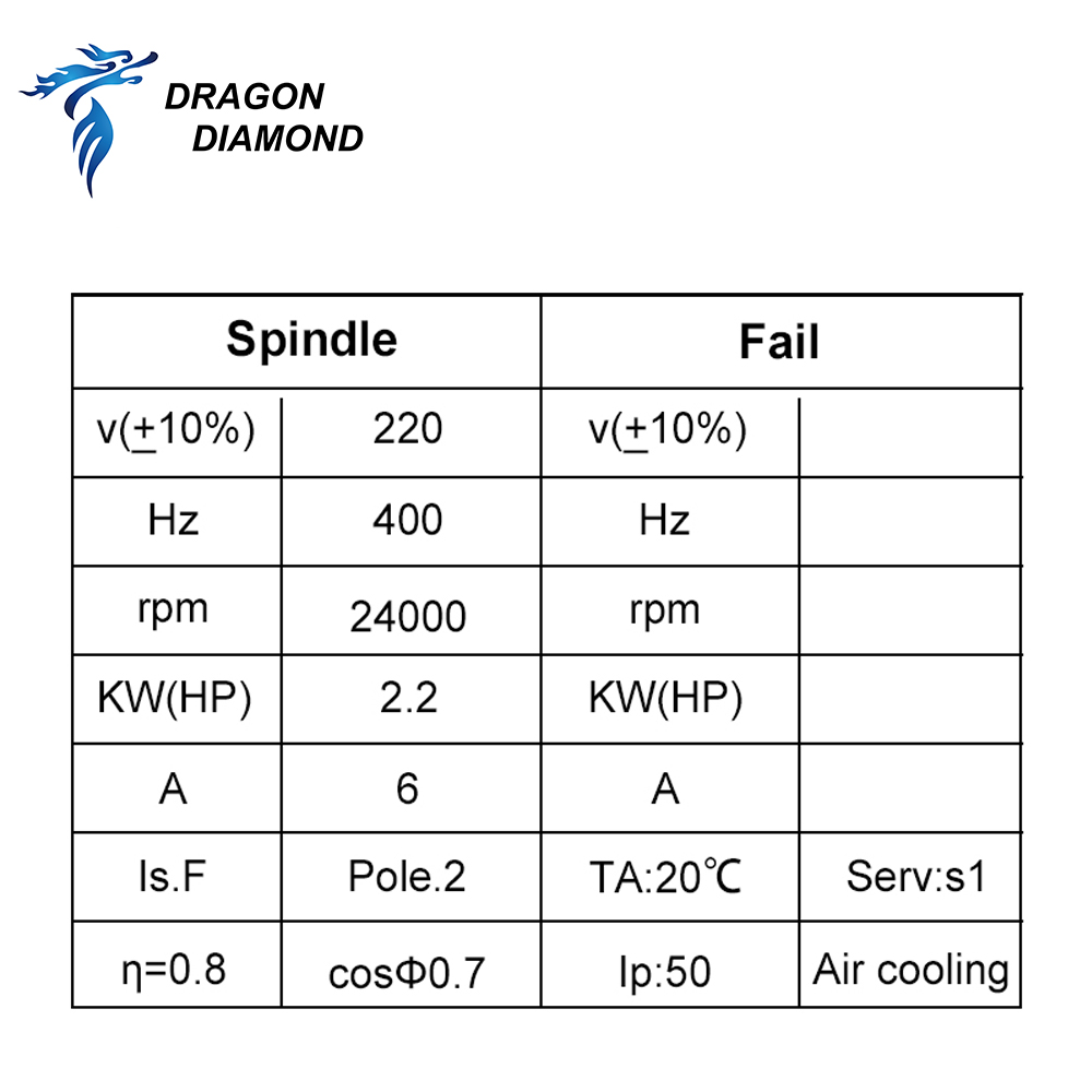 Dragon Diamond HQD 2.2KW 3KW 6 - đánh giá và giá Cnc Milling Machine