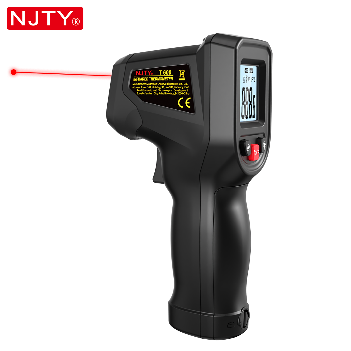 NJTY T600 Infrared Thermometer - đánh giá và giá Industrial Laser Temperature Gun