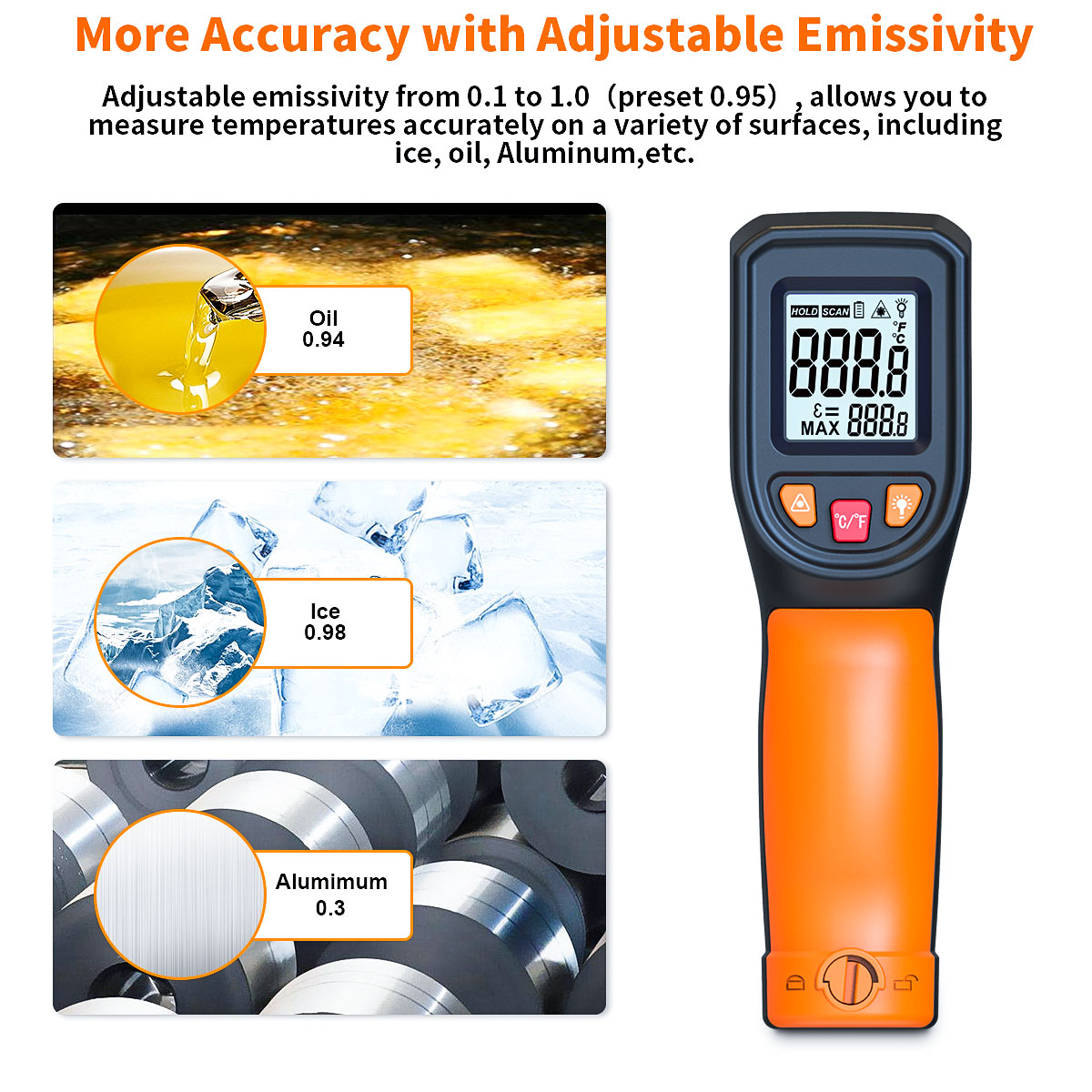 T600 T600A Digital Infrared Th - đánh giá và giá Industrial Laser Temperature Gun