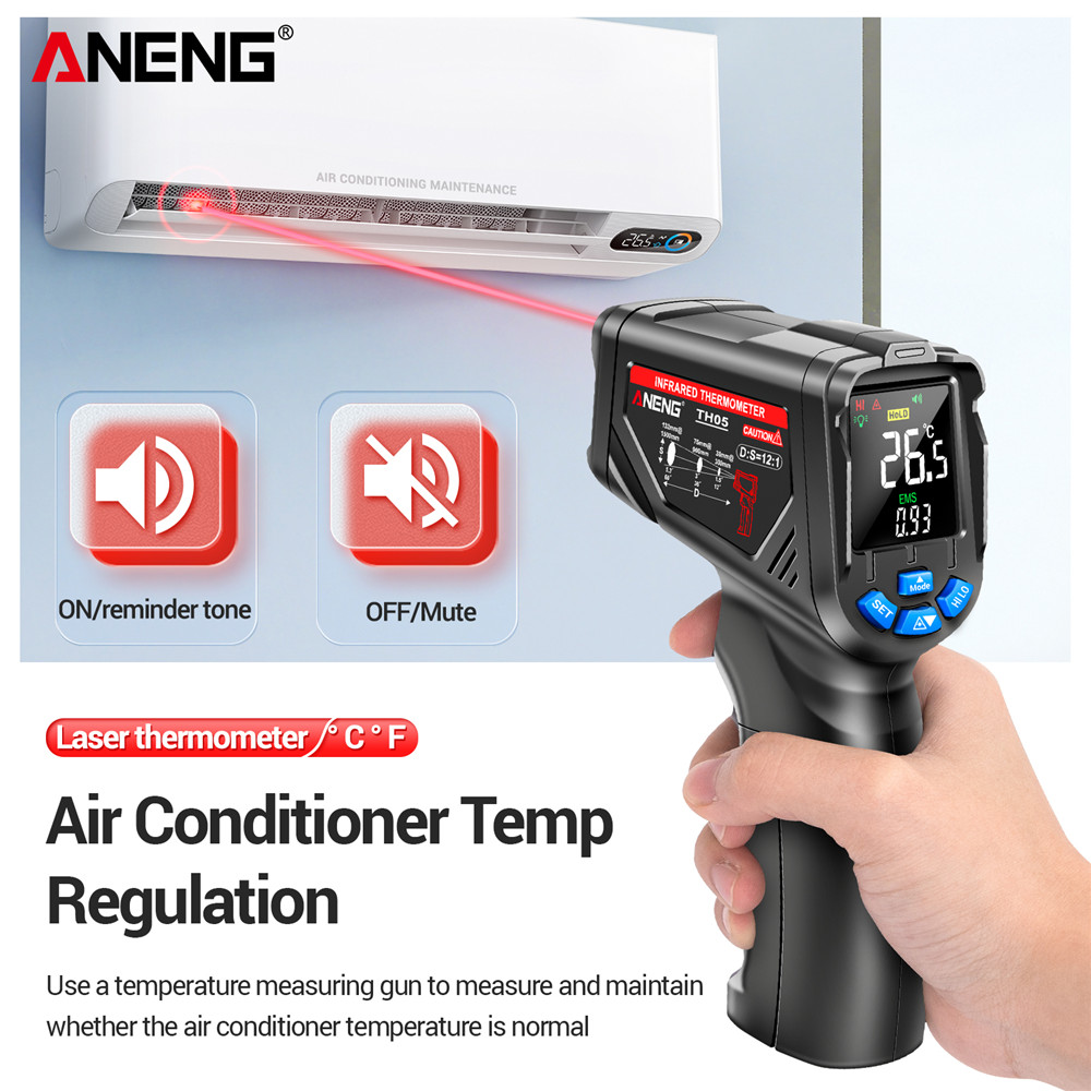 ANENG TH05 Infrared Thermomete - đánh giá và giá Industrial Laser Temperature Gun