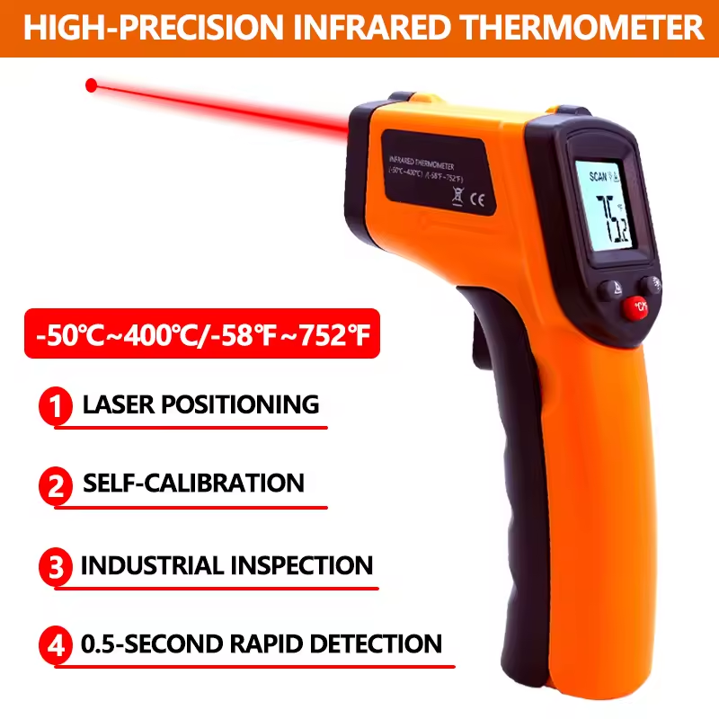 Handheld Infrared Thermometer  - đánh giá và giá Industrial Laser Temperature Gun