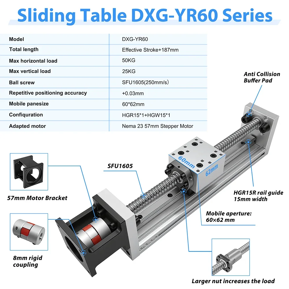 High-Precision 0.03mm Mini Lin - đánh giá và giá Servo Motor Cnc