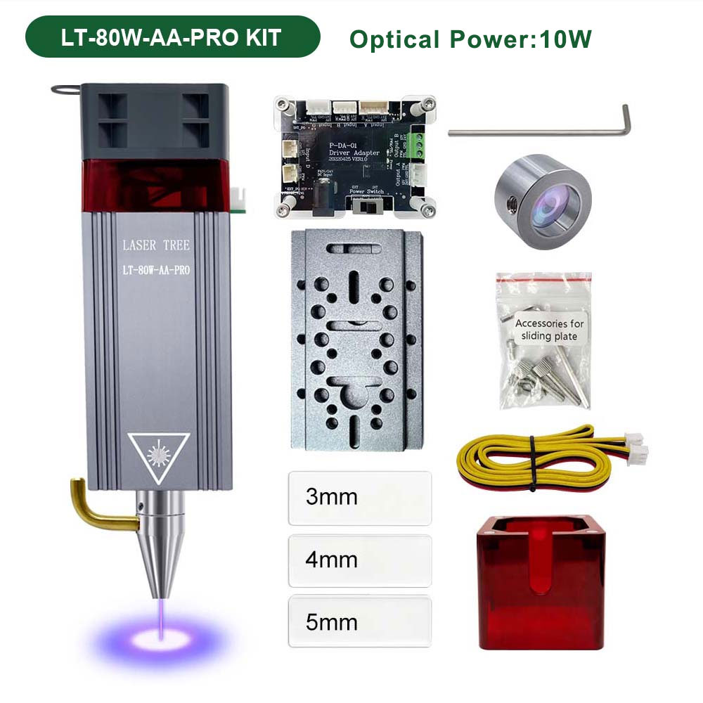 LASER TREE 10W Optical Power 8 - đánh giá và giá Metal Laser Cutter Head