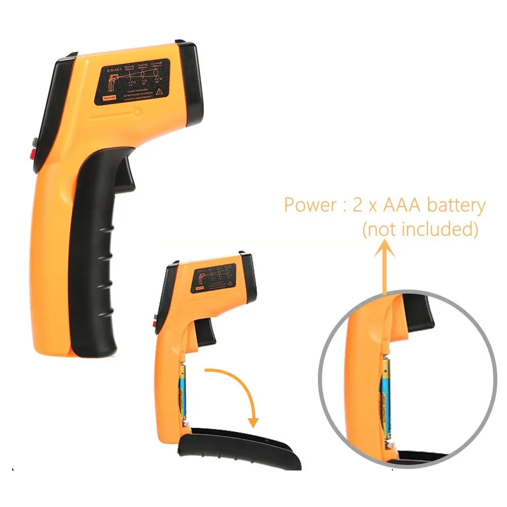 Portable Infrared Thermometer  - đánh giá và giá Industrial Laser Temperature Gun